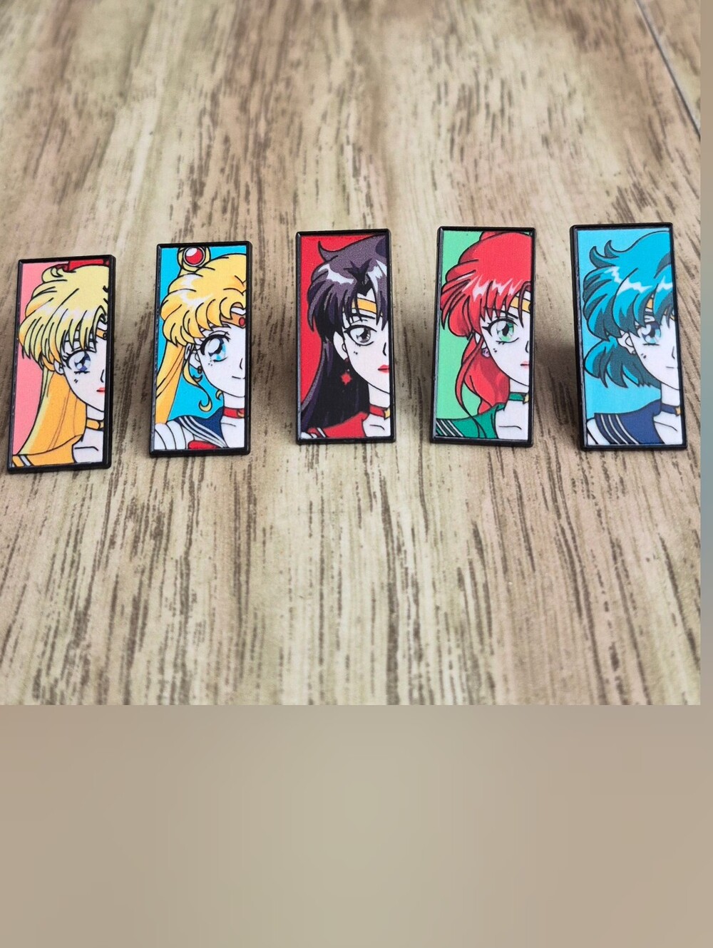 Set Of 5 Sailor Moon Characters Pin